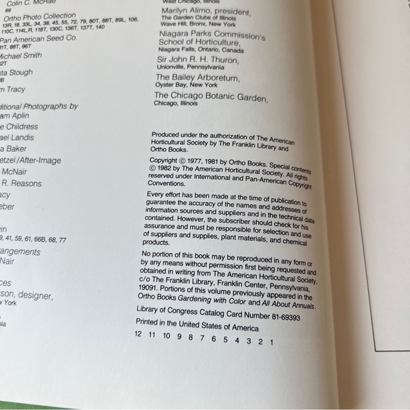 Vintage Hardcover ILLUSTRATED ENCYCLOPEDIA OF GARDENING
ANNUALS Gardening  Book - Picture 11 of 11